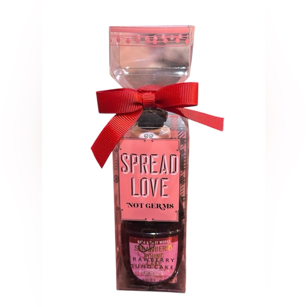 Bath & Body Works Strawberry Pound Cake Hand Sanitizer and lotion NEW